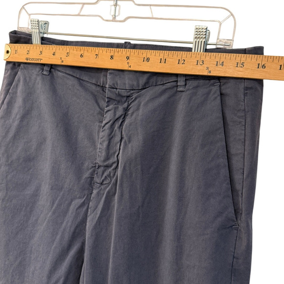 Nili Lotan 6 Slouchy Navy Blue Drop Crotch Paris Dress Pants $470 Cotton Cropped - Picture 5 of 9